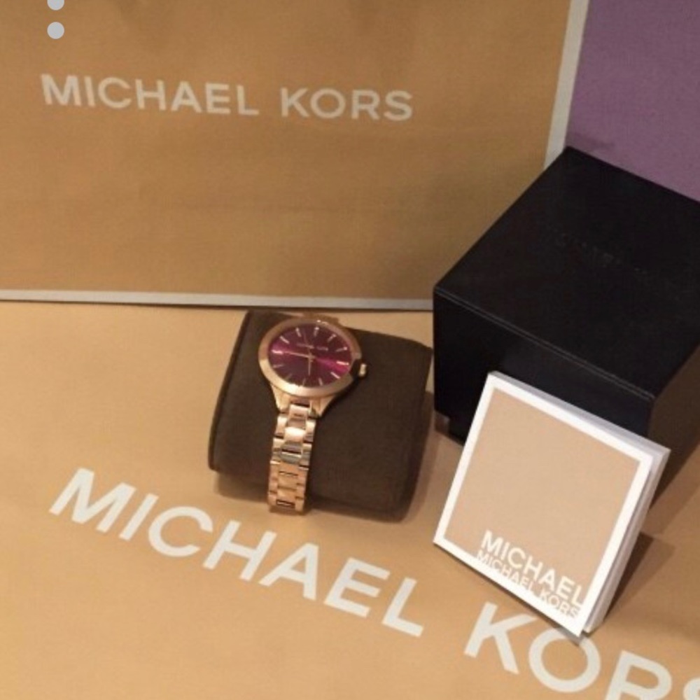 Michael Kors watch rose gold...